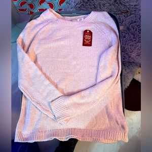 New with tags Faded Glory Pink Sweater women’s small